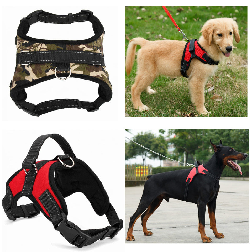 Heavy Duty Dog Pet Harness Collar Adjustable