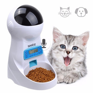 3L Automatic Pet Feeder With Voice Record Pets food Bowl