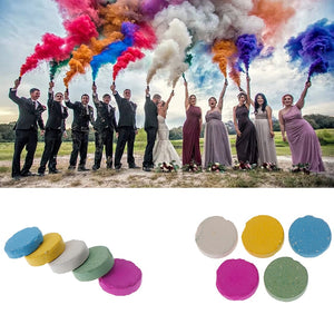 Coloré magie fumée tours accessoires conseils de feu amusant jouet pyrotechnique fumée gâteau brouillard magicien nouveaux articles de poche professionnels