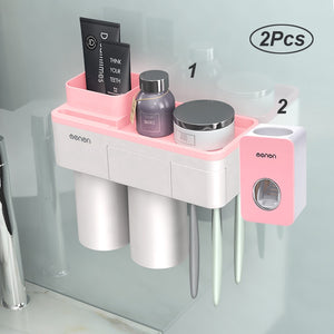 Automatic Toothpaste Dispenser Toiletries Storage Rack