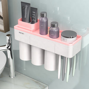 Automatic Toothpaste Dispenser Toiletries Storage Rack