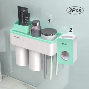 Automatic Toothpaste Dispenser Toiletries Storage Rack