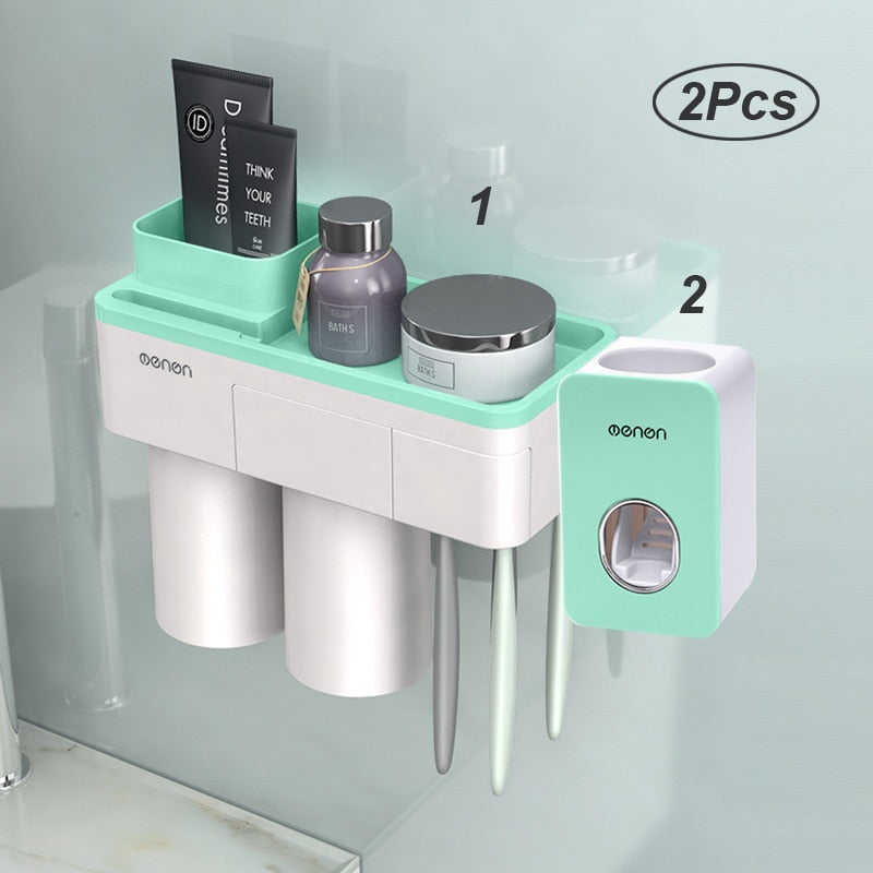 Automatic Toothpaste Dispenser Toiletries Storage Rack