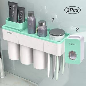 Automatic Toothpaste Dispenser Toiletries Storage Rack