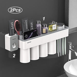 Automatic Toothpaste Dispenser Toiletries Storage Rack