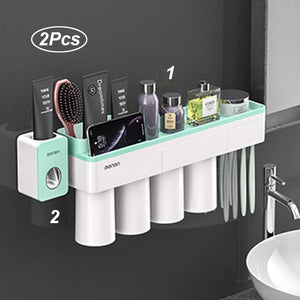 Automatic Toothpaste Dispenser Toiletries Storage Rack