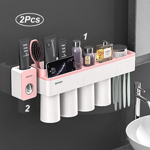 Automatic Toothpaste Dispenser Toiletries Storage Rack