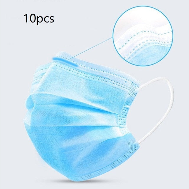 50/100/200 Pcs 3 Ply Face Mask