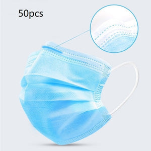 50/100/200 Pcs 3 Ply Face Mask