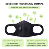 Air Purifying Face Mask Mouth Muffle Carbon Filter